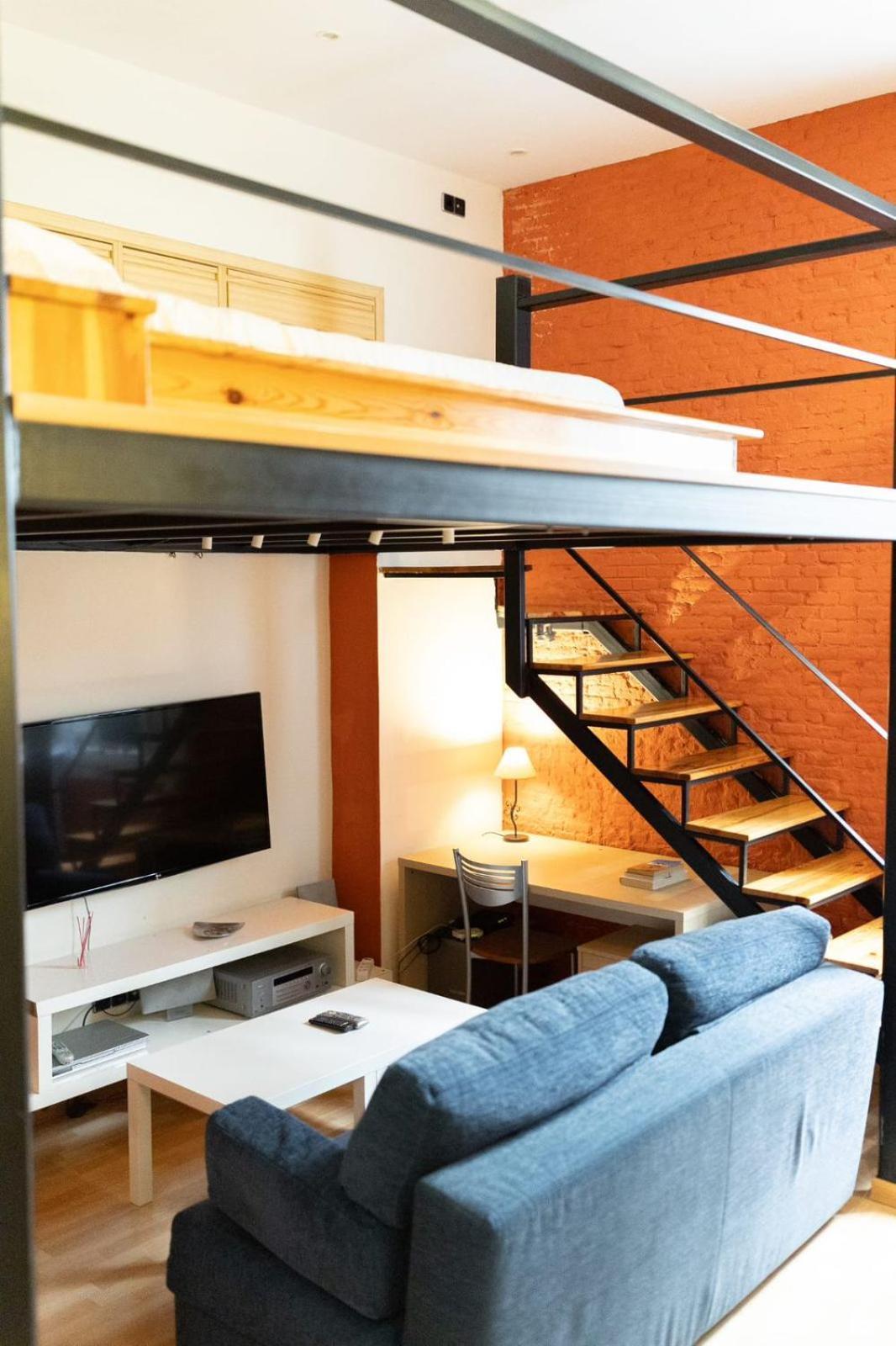 شقة Increible Loft A 5 Min Del Retiro & Wizink مدريد المظهر الخارجي الصورة